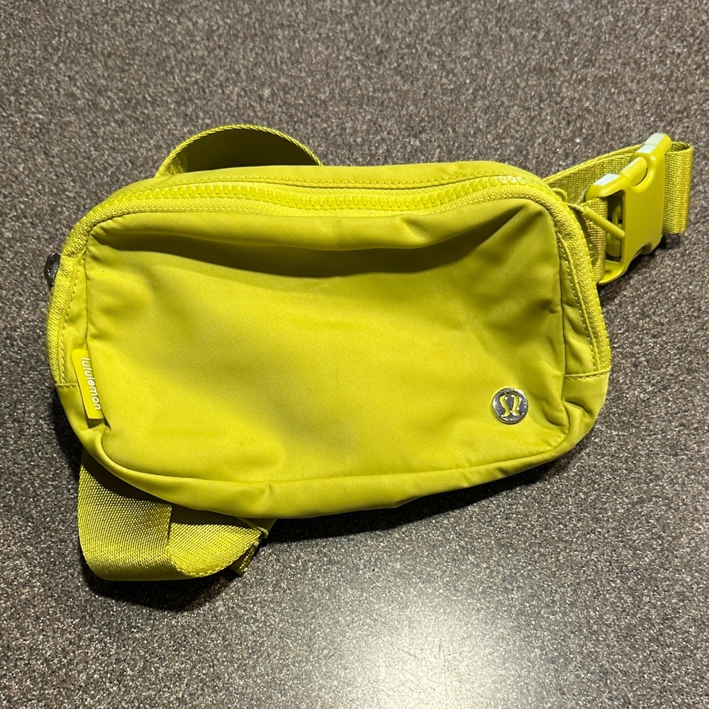 lululemon athletica Lime Yellow Waist Pack